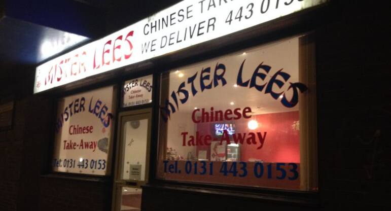 Mister Lee S Menu Menu For Mister Lee S Gorgie Edinburgh